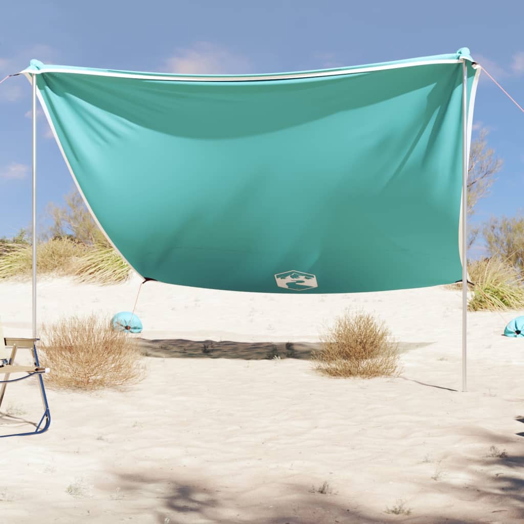 Vidaxx Strandmarkise mit Sandankern 304x300 cm grün