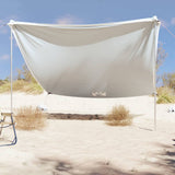 Vidaxx Strandmarkise mit Sandankern 304x300 cm grau