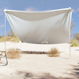 VidaXL Beach canopy with sand anchors 304x300 cm Gray