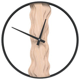 Vidaxx Wanduhr ø35 cm Eisen und Eiche braun
