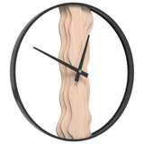 Vidaxx Wanduhr ø35 cm Eisen und Eiche braun