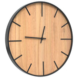 Vidaxx Wanduhr ø39 cm Eisen und fertiges Holz braun