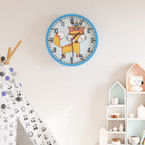 Vidaxxl-Wanduhr ø25,5 cm, Polystyrol und blaues Glas