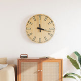 Vidaxx-Wanduhr mit leuchtendem Zifferblatt und Zeigern ø30 cm gelb