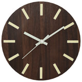 Vidaxx-Wanduhr mit leuchtendem Zifferblatt und Zeigern ø30 cm braun
