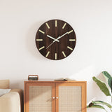 Vidaxx-Wanduhr mit leuchtendem Zifferblatt und Zeigern ø30 cm braun