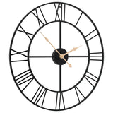 Vidaxx Wanduhr ø50 cm Eisen schwarz