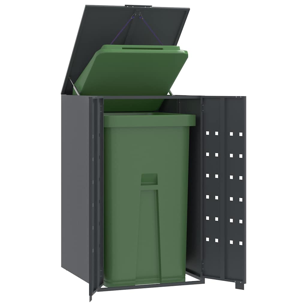 Vidaxx Containeraufbewahrung für 1 Container 69x79x117 cm Stahl Anthrazit