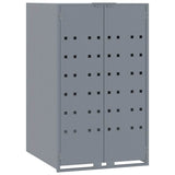 Vidaxx Containeraufbewahrung für 1 Container 69x79x117 cm stahlgrau