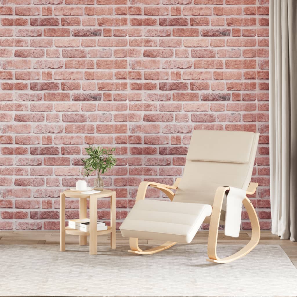 VidaXL Wandpaneele 10 Stk. 3D 100x50 cm EPS rot