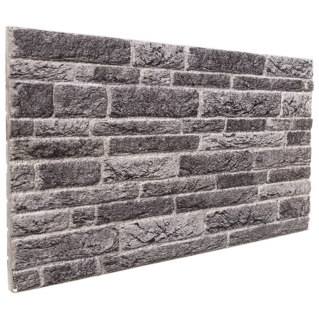 Vidaxl vægpaneler 10 ST 3D 100x50 cm EPS Anthracite -farvet