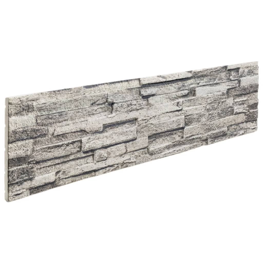 Vidaxx Wandpaneele 14 Stk. 3D 100x25 cm EPS hellgrau