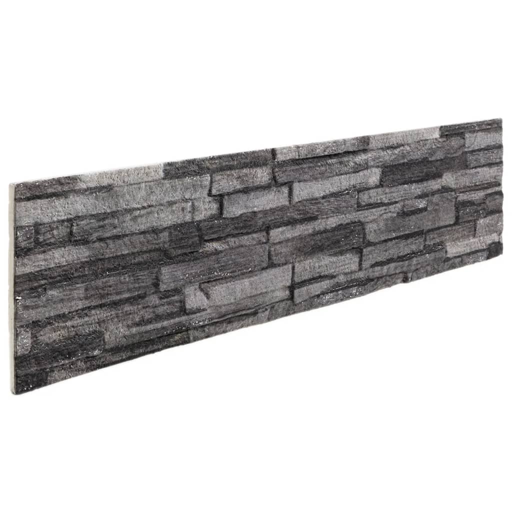 Vidaxl Wall Panels 14 ST 3D 100x25 CM EPS Anthracite -färgad