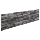 Vidaxl Wall Panels 14 St 3d 100x25 cm EPS Anthracite -farget