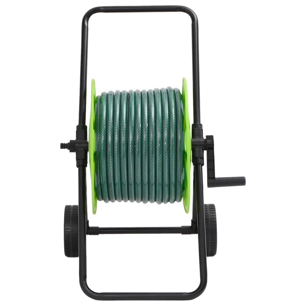 Vidaxl-Schlauchwagen mit 50 m grünem PVC-Schlauch