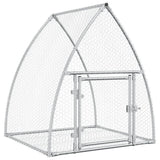 Vidaxxl Kaninchenstall 100x105x120 cm verzinkter Stahl silberfarben