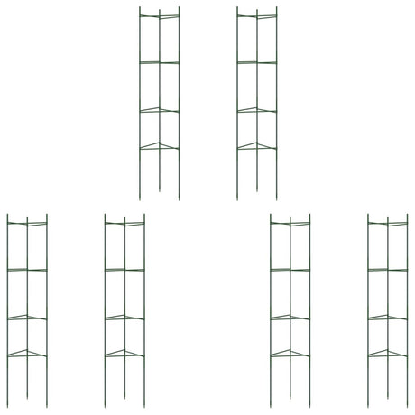 Vidaxl Tomatenkäfig 6 Stück 154 cm Stahl und Polypropylen