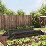 VidaXL Growtunnel 2 Stk. Stahl und Polyethylen schwarz
