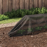 VidaXL Growtunnel 2 Stk. Stahl und Polyethylen schwarz