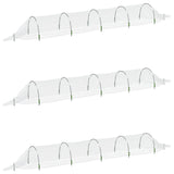 Vidaxx Wachstumstunnel 3 Stück 1,5x5 m Glasfaser und Polypropylen