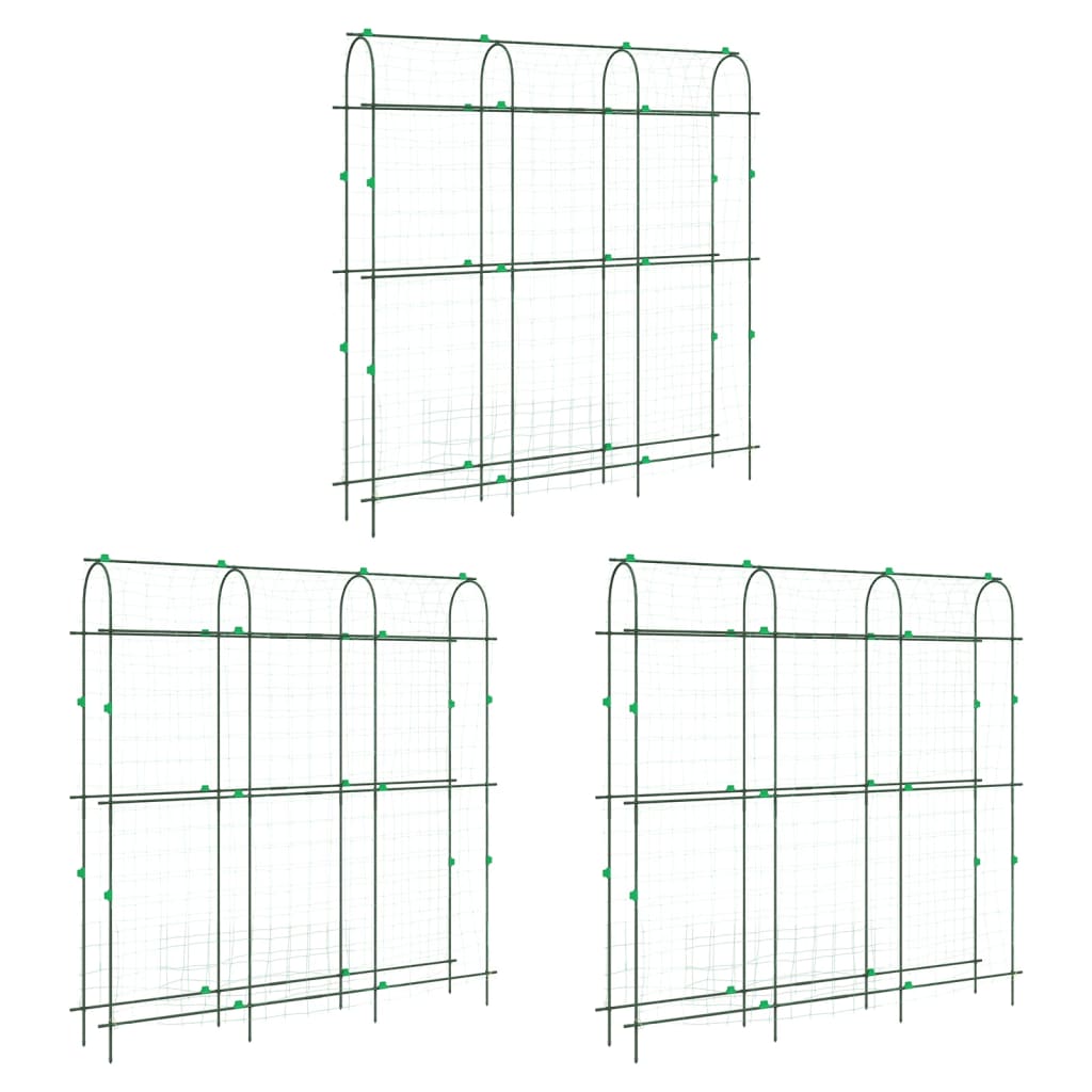 Vidaxl Backs de escalada de plantas Vidaxl 3 PC U-Frame Steel