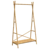 Vidaxx Kleiderständer mit Ablage 102x50x190 cm Bambus