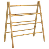 Vidaxx Handtuchleiter mit 4 Sprossen 90x50x100 cm Bambus