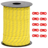 VidaXL Zelt-Abspannleine mit Reflektorstreifen und Spannern 50 m 3 mm