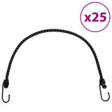Vidaxl Spanngummis mit Reflexstreifen und Haken 25 Stück 59 cm