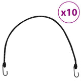 Vidaxl Spanngummis mit reflektierenden Streifen und Haken 10 Stück 88 cm