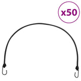Vidaxl Spanngummis mit reflektierenden Streifen und Haken 50 Stück 100 cm