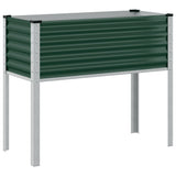 Vidaxl plantenbak 100x41x90 cm staal groen