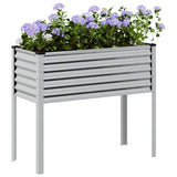 Vidaxx Pflanzenbank 100x41x90 cm verzinkter Stahl