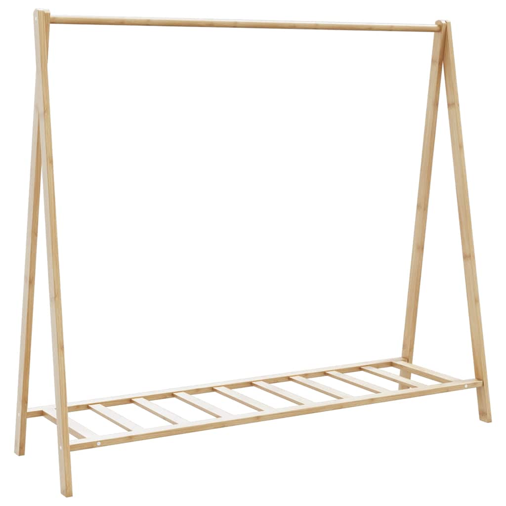 Vidaxx Kleiderständer mit Regalen 106x34x102 cm Bambus
