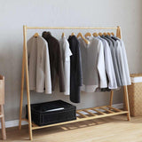 Vidaxx Kleiderständer mit Regalen 106x34x102 cm Bambus