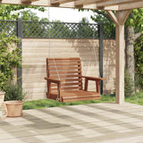 Vidaxl Gartenschaukelstuhl mit Metallketten, massives Kiefernholz, braun