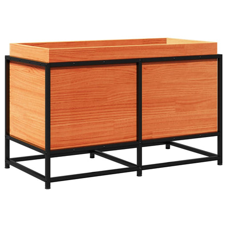 Vidaxx Pflanzgefäß 80x40x50 cm massives Kiefernholz, braun gewaschen