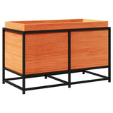 Vidaxx Pflanzgefäß 80x40x50 cm massives Kiefernholz, braun gewaschen