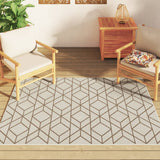 Vidaxx-Teppich für drinnen und draußen, niedriger Flor, 120 x 180 cm, mehrfarbig