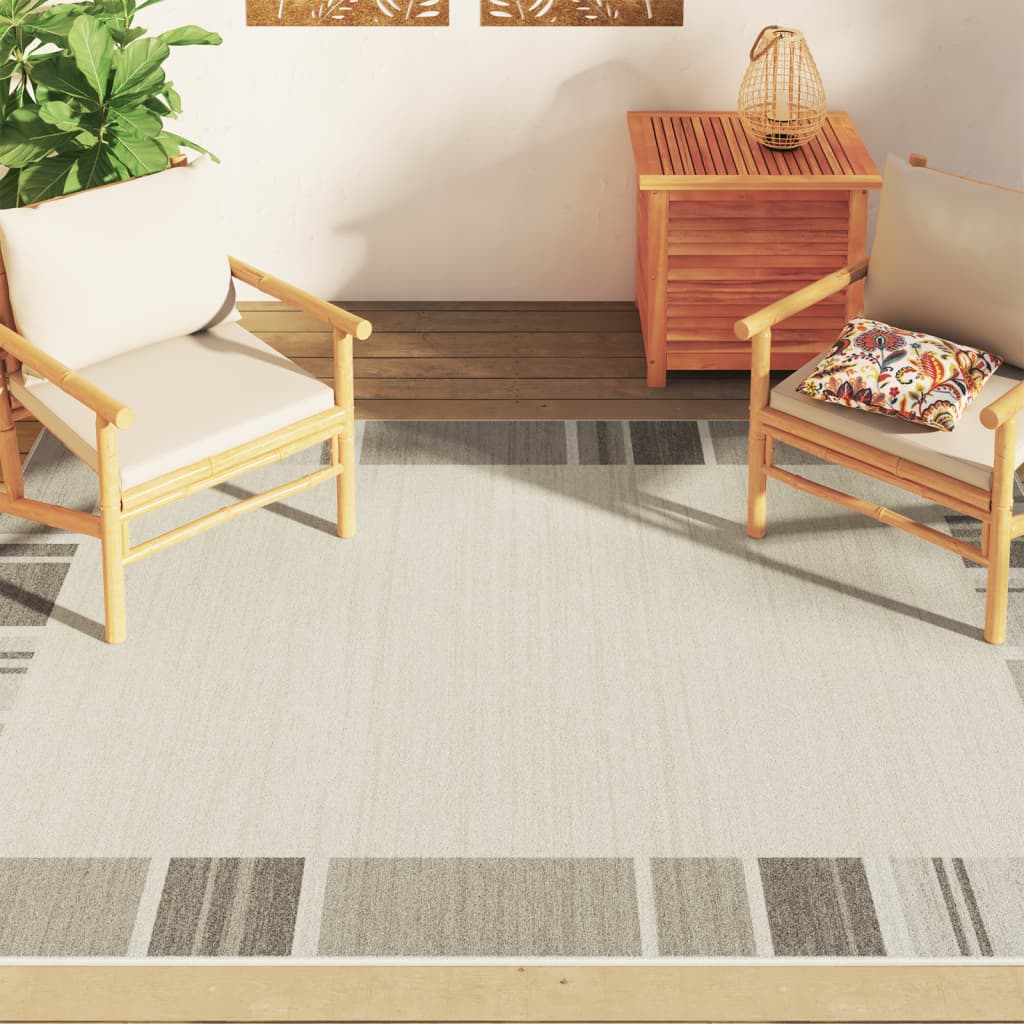 Vidaxx-Teppich für drinnen und draußen, niedriger Flor, 160 x 230 cm, mehrfarbig