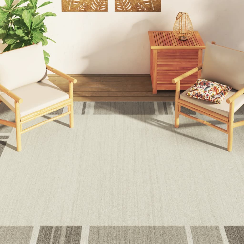 Vidaxx-Teppich für drinnen und draußen, niedriger Flor, 190 x 300 cm, mehrfarbig