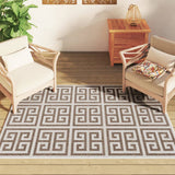 Vidaxx-Teppich für drinnen und draußen, niedriger Flor, 120 x 180 cm, mehrfarbig