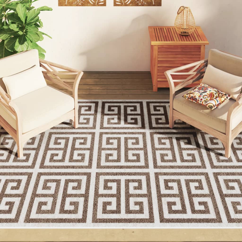 Vidaxx-Teppich für drinnen und draußen, niedriger Flor, 160 x 230 cm, mehrfarbig