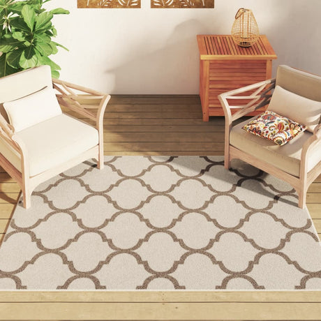 Vidaxx-Teppich für drinnen und draußen, niedriger Flor, 120 x 180 cm, mehrfarbig