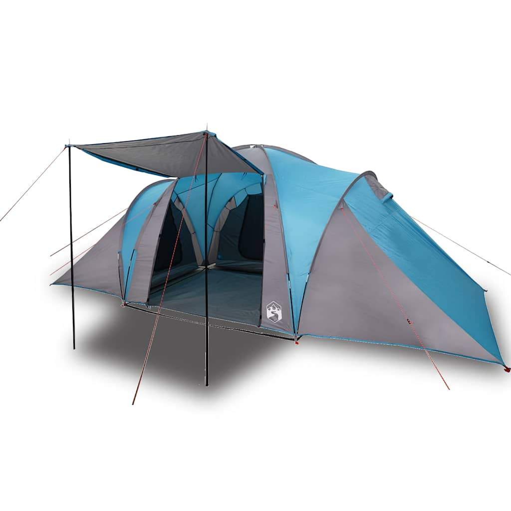 Vidaxl dome tente 6 personnes imperméables bleu