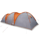 Vidaxx Kuppelzelt 8-Personen wasserdicht grau und orange