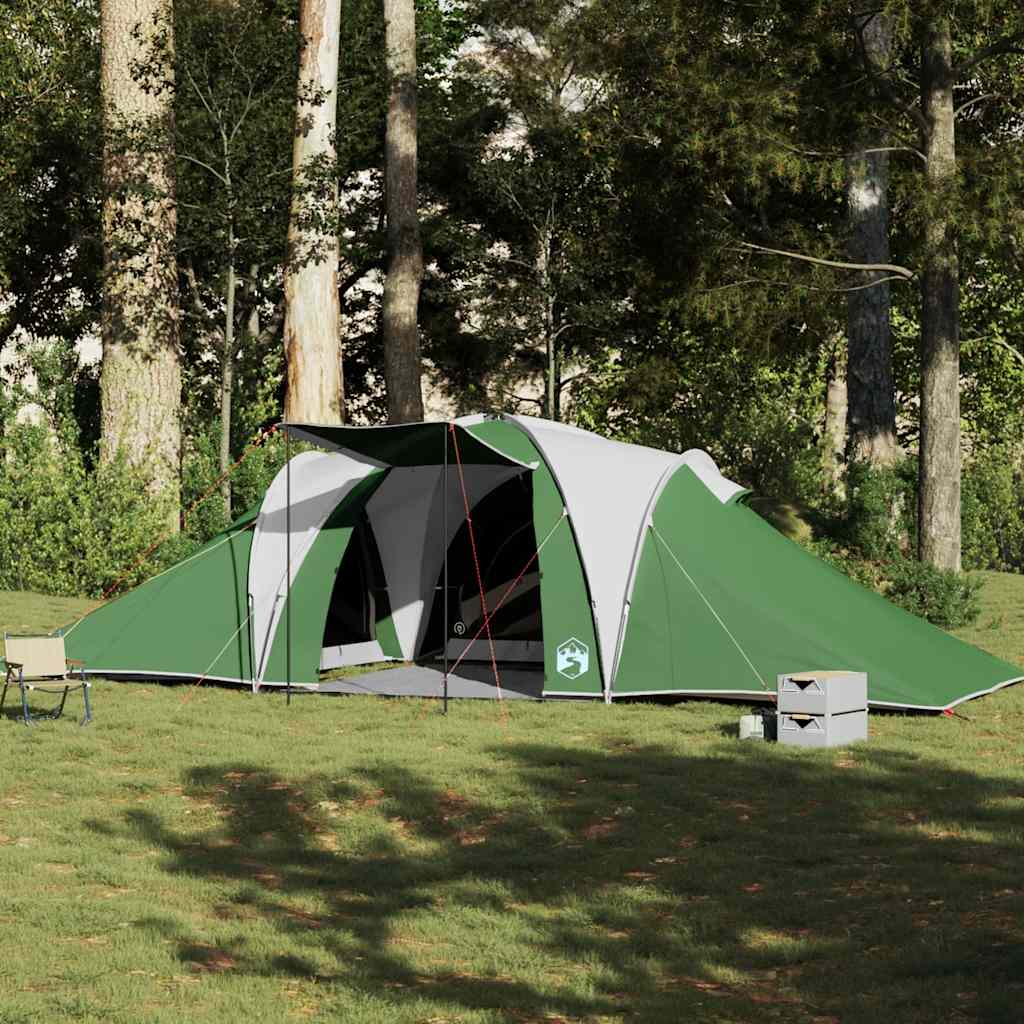 Vidaxl Dome Tenda a 6 persone impermeabile verde