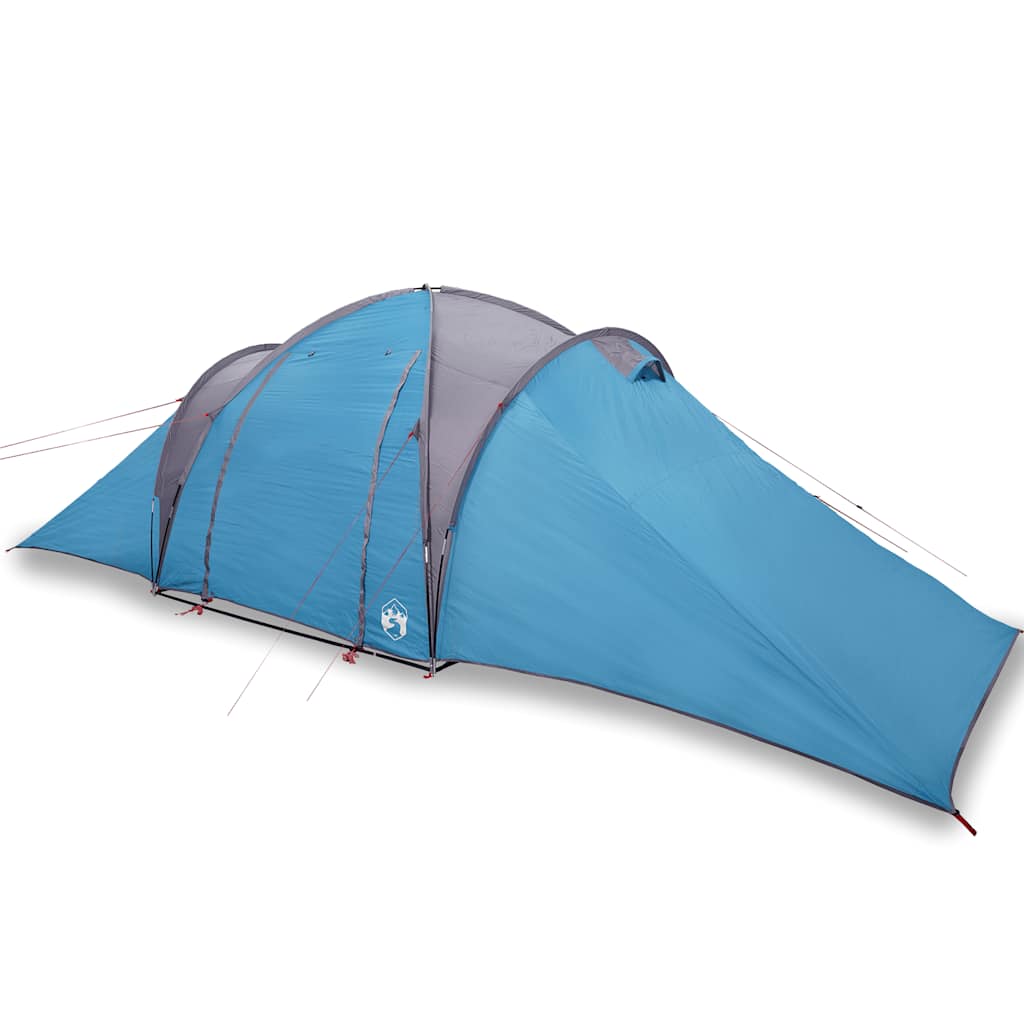 Vidaxl dome tente 6 personnes imperméables bleu