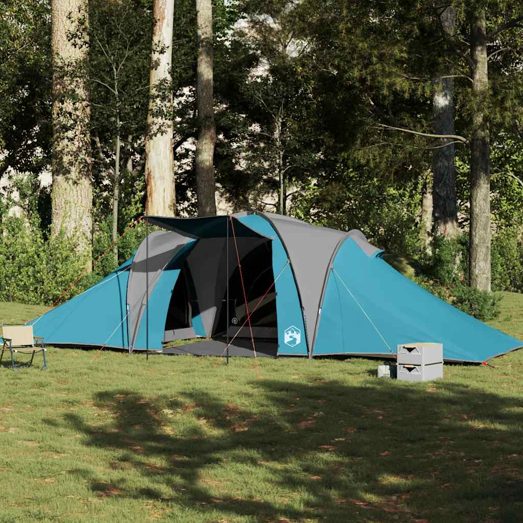 Vidaxl Dome Tenda Blu impermeabile per 6 persone