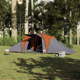 Vidaxl Dome Tenda Grey e arancione impermeabili per 6 persone